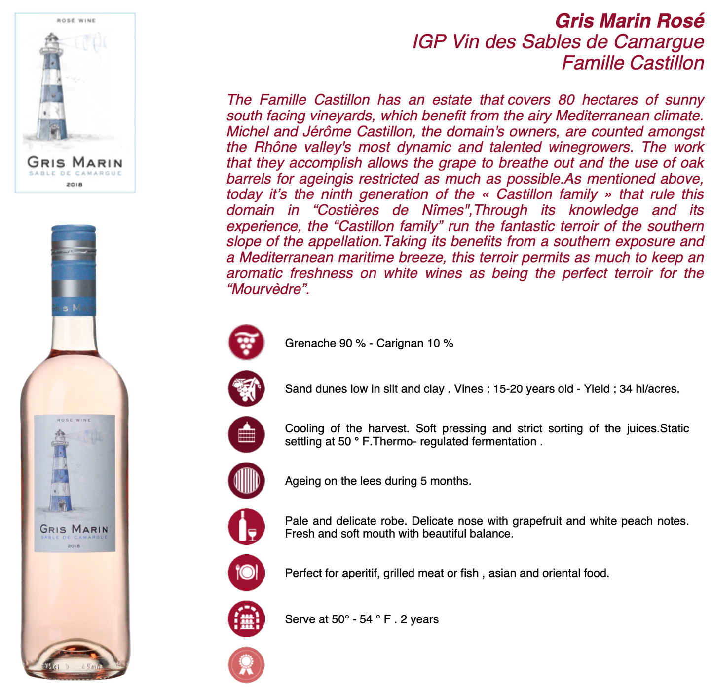 Gris Marin Sable de Camargue Rosé